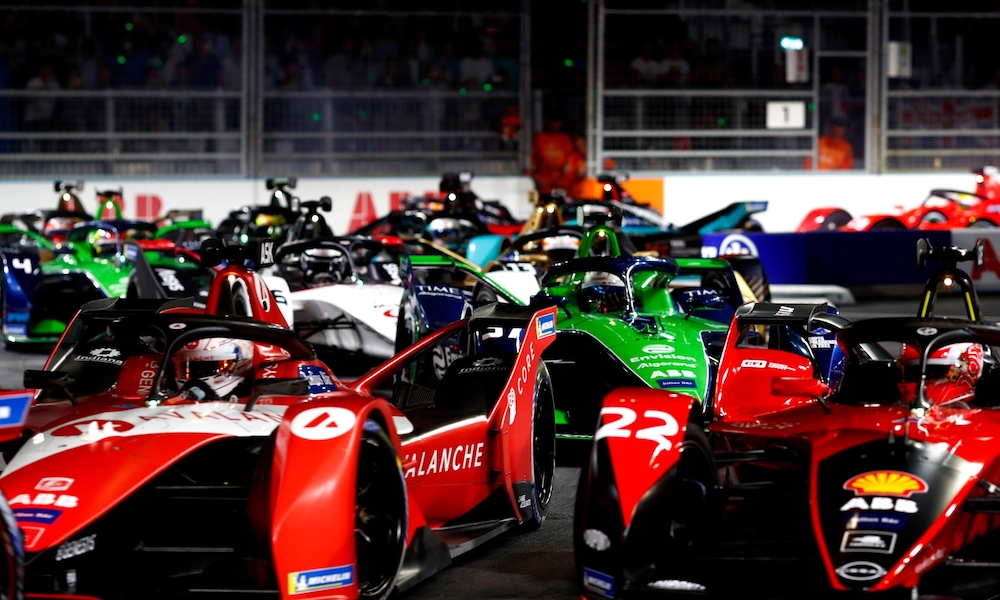 Formula E London race involving Gen2 cars