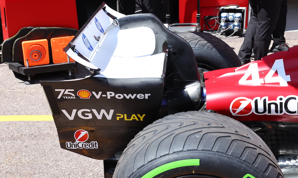Ferrari SF-25 rear wing Monaco