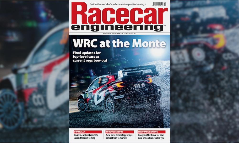 March 2026 featured image Racecar Engineering March 2026 issue WRC Monte Carlo