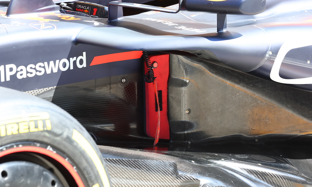 Sidepod inlet of Red Bull RB21